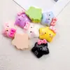 Accesorios de Gato con Lazo de Dibujos Animados Resina Pegamento Crema DIY Funda de Teléfono Pasador Adorno para el Cabello Zapatos Flor Taza Pulsera Colgante