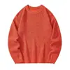 Novos estilos de outono e inverno: suéteres da moda estilo chinês para homens, peças de base de malha grossa, tops soltinhos de gola redonda estilo Hong Kong e looks para casais