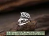 Joyería de moda al por mayor en plata de ley S925 anillo de plata tailandesa vintage anillo de estrella de cinco puntas asiática cody anillo de arco y flecha