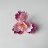 Cabeças de Flores de Íris Simuladas DIY Tecido de Seda Flores Artificiais Adereços de Decoração para Salão de Casamento Headdress Grampo de Cabelo Pacote de Material de Flor
