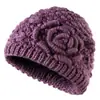 Chapéus de Inverno para Mulheres de Meia-Idade e Idosas, Espessados com Lã Sintética, Chapéus Quentes para Mães, Chapéus de Lã Tricotados para Senhoras Idosas no Outono