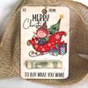 Cartera de Navidad Personalizada Transfronteriza Tarjeta de Regalo de Madera Regalo de Navidad Adorno para Árbol de Navidad Artesanías de Madera Colgante