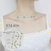 Nuevas Pegatinas de Tatuaje de Flores Impermeables de Rui Ka Long, Pegatinas Faciales, Pegatinas para Brazos, Unisex, Pequeñas Pegatinas de Margarita Más Vendidas