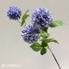 Dália Artificial de Outono com Pétalas de Brocado em Hastes Altas, Padrão Floral Camadas Vintage, Arranjos Florais Estilo Europeu para Casamentos e Hotéis Atacado
