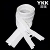 YKK hecho a medida No. Cremallera de 5 puntadas recubierta de resina con extremo abierto y diseño de una sola cabeza, adecuada para chaquetas de plumas, abrigos acolchados de algodón y prendas de abrigo; producción personalizada basada en muestras proporcionadas