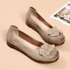 Mocasines de Cuero Suave para Mujer Primavera/Verano 2023, Suela de Goma, Zapatos Planos de Moda con Suela Suave para Mamás, Estilo Fresco