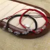 Pulsera de Plata Pura 999 ágata calcedonia hebilla de seguridad pulsera tejida año de nacimiento para hombres y mujeres cuerda roja fábrica de regalos ventas directas
