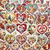 50 cartoon retro love graffiti adesivos decorativos livro de mão DIY bagagem de guitarra adesivos à prova d'água atacado
