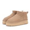 54Mini Botas de Neve de Sola Grossa para Mulheres Vila Sangpo Impermeáveis e Antiderrapantes Inverno Feminino Tuggy Neve Algodãougg