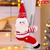 Decorações de Natal Cortinas Criativas Fivelas para Cortina de Porta Cortinas Rosa de Natal Velhinho Boneco de Neve Layout de Cena para Abraçar a Janela