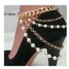 Tobillera de moda transfronteriza elegante de perlas multicapa Moda europea y americana para mujer Tobillera sexy de cadena O AK410