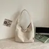 Bolsa de Ombro de Lona Estilo Coreano Ins Personalizada Moda 2026 Novo Modelo de Verão Grande Capacidade Leve Casual para o Dia a Dia