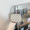 Moda Verano 2026 Bolso Cruzado Elegante de Lunares con Cadena Bolso de Hombro Único Lindo de PU Bolso Cuadrado Pequeño para Mujer
