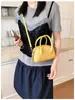 Bolsa feminina com padrão de lichia, novo modelo de verão 2026, super popular e requintada, bolsa de mão pequena versátil para sair, bolsa de ombro, bolsa transversal