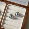 Aretes sencillos de perlas plateadas de alta calidad para mujer, aretes de perlas Shijia realmente muchos, aretes de lino, clip para la oreja, plato para incienso repelente de mosquitos
