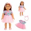 Ropa para muñeca americana de 18 pulgadas, traje de falda, vestido lindo, altura 48 cm, accesorios de moda para bebé