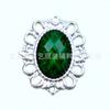 Venta al por mayor de fábrica, gran oferta, soporte inferior de metal acrílico, accesorios de ropa de diamante, accesorios de joyería para mujer, pegatinas de chasis de metal
