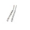 Deja que Brille con los Pendientes de Abrigo de Zhao Lusi, Pendientes Largos de Perlas con Borla Totalmente Diamantados de Diseño Inspirado en Chanel