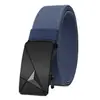 Cinturón Táctico de Lona de Alta Elasticidad para Hombre Baluma Cinturón Clásico de Nylon con Hebilla Automática Moda Versátil Estilo de Negocios