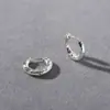 Elegante Retrô, Textura Simples, Brincos de Círculo, Brincos Únicos de Estilo Frio de Alta Qualidade Europeu e Americano