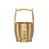 Olla de cobre con adornos dorados, cubo pequeño, escritorio de oficina, sala de estar, cornucopia de cobre, decoraciones chinas para el hogar