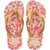 Chinelos Havaianas (crianças) Crianças Flores 25/6 Bege/Dourado
