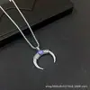 Collar Colgante Ojo del Diablo Cuerno Mitología Antigua Europea y Americana Cadena de Suéter de Venta Caliente Transfronteriza Accesorios de Comercio Exterior Al por Mayor