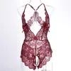 Macacão Sexy e Sexy para Mulheres, Uniforme Apertado de Pura Luxúria, Não Precisa Tirar, Tentação de Renda, Pijama Sexy Transparente 2007