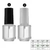 5ml10ml15ml Redonda Transparente Botella de Vidrio para Esmalte de Uñas Sub-Botella Cosmética con Tapa y Pincel Botella de Esmalte de Uñas