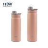 Taishuo bote deportivo de acero inoxidable de gran capacidad con asa portátil TYESO termo de doble capa al vacío taza para coche para niña