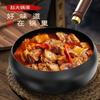 Olla para estofado Tatu de Zhangqiu, método tradicional antiguo, antiadherente, para cocina de inducción, de hierro sin revestimiento, de 24 cm