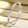 Pulsera de moda transfronteriza pulsera de joyería para mujer pulsera acero inoxidable con taladro hueco hebilla de acero titanio joyería simple coreana
