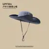 Sombrero de Pescador de Mezclilla de Talla Grande para Hombre, Protección Solar para Exteriores, Sombrero de Senderismo de Ala Ancha, Nuevo Modelo 2026, Sombrero con Visera para Adelgazar el Rostro