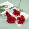 Flor artificial individual 4 cabezas fengdan 4 cabezas rosa flor de hibisco boda salón de bodas decoración de flor de botella flor de mesa