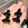 Pinza para el pelo pequeña de terciopelo con lazo para otoño e invierno, Pinza para el pelo DIY de moda 2026 para mujer, Accesorio para el pelo
