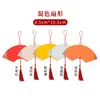 Batik Papel de Arroz Rojo Mini Tarjeta de la Fortuna Colgante Estilo Chino Tarjeta de Palacio Salpicada con Oro Palabra de la Fortuna en Blanco Colgante de Papel Rojo