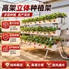 Estante para Plantar Fresas Hecho a Medida Canaleta de Cultivo sin Suelo Canaleta en Forma de U Canaleta de Plantación Hidropónica al por Mayor Estante de Plantación Tridimensional de PVC