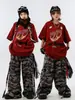 Ropa Urbana de Moda para Niños Hip-Hop Conjunto de Pantalones Cortos Camuflados de Manga Corta para Niños Atrevidos Atuendo de Pasarela para Niñas Hip-Hop