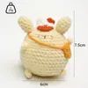 Muñeca de Animal Tejida a Crochet Nueva Hecha a Mano Transfronteriza Rey de la Nieve Regalo Boutique Adornos para Cabeza de Niño Anime Adornos Colgantes de Comida