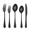 Amazon Transfronterizo Acero Inoxidable Espesado 1010 Vajilla Doméstica Cuchillo para Bistec Occidental, Tenedor y Cuchara Cuchara Cuchara Vajilla Traje