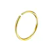 Aros de Acero Inoxidable Europeos y Americanos Transfronterizos Sin Perforación Anillo Falso para Nariz Anillo para Labios Clavo para Nariz de Acero de Titanio Pinza Simple para Nariz Joyería para Piercings