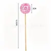 Decoração de Bolo Bola Espelhada Refletiva Amazon Transfronteiriça Plug-In Bola de Espelhos com Palito de Madeira Bola de Decoração de Festa Atacado