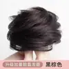 Coque Sintético com Cabelo Humano Real, Ferramenta de Penteado, Elástico, Anel para Coque Reto, Coque Naturalmente Volumoso, Peruca Transfronteiriça