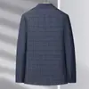 26 Chaqueta de Traje de Moda Nueva para Hombre de Primavera y Otoño Ajuste Delgado Traje Casual de Cuadros Traje de Banquete para Hombre Traje Casual