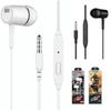 D21 Regalo In-Ear Tapón Suave 3.5 Agujero Redondo Juego para Smartphone con Micrófono Llamada Subwoofer Audífonos con Cable para Música