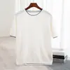 Outono Inverno 2026 Novo Suéter Masculino de Lã Manga Curta Gola Redonda Blusa Color Block Pulôver Solto Suéter de Tricô Casual Masculino