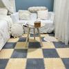 Alfombra de felpa empalmada para dormitorio, habitación de niña, mesita de noche, completamente cubierta, rompecabezas, tatami, área grande, alfombrilla de espuma para suelo