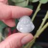Colgante de Buda Esmeralda Maitreya para niños, 19 x 20 mm, mini Buda Esmeralda de Myanmar, accesorios al por mayor