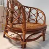 Venda Quente Transfronteiriça Cadeira de Rattan Retrô Infantil Adereços Cadeira Estúdio de Fotografia Adereços de Foto Fotografia de Bebê Recém-nascido