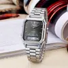 Sanda Venta Caliente Transfronteriza Shopee Reloj Electrónico Retro de Negocios Reloj para Hombre de Moda Tendencia Personalizado Correa de Acero Reloj Ligero y Delgado